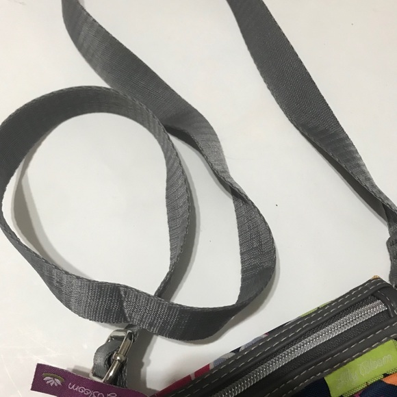 LILY BLOOM CROSSBODY BLUE FLORAL BAG PURSE - Picture 6 of 6